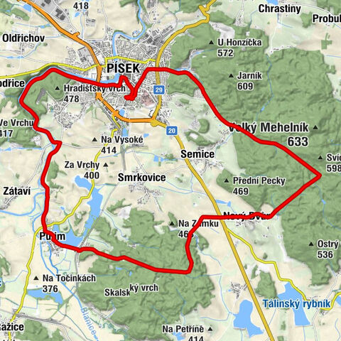 Budějovické Předměstí - Novodvorská kaplička - Kostel svatého Vavřince - Povýšení svatého Kříže