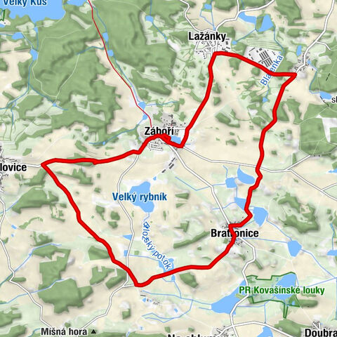 Záboří - Lažánky - Bratronice