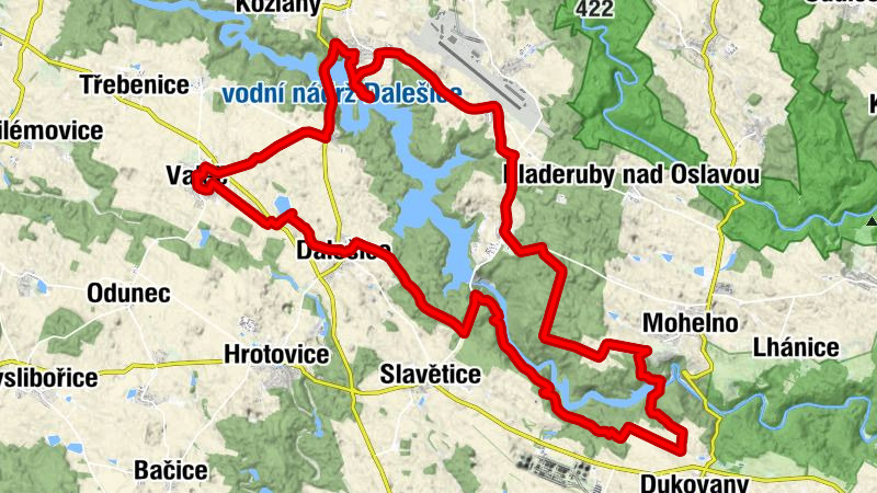 Valeč - Stropešín - Wilsonova skála - Hartvíkovice