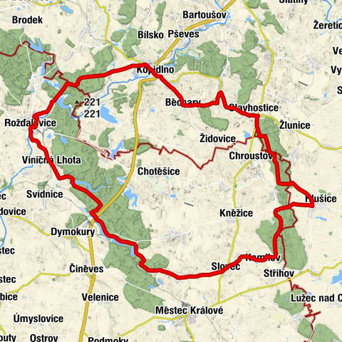 Hlušičky - Kamilov - Sloveč - Svatý Vojtěch