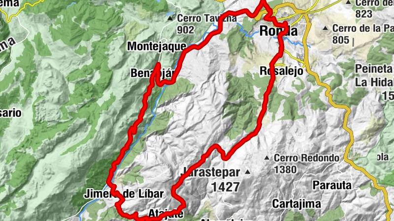 Ronda - Venta el Puente - Cerro de Doña María - Cerro del Cincho