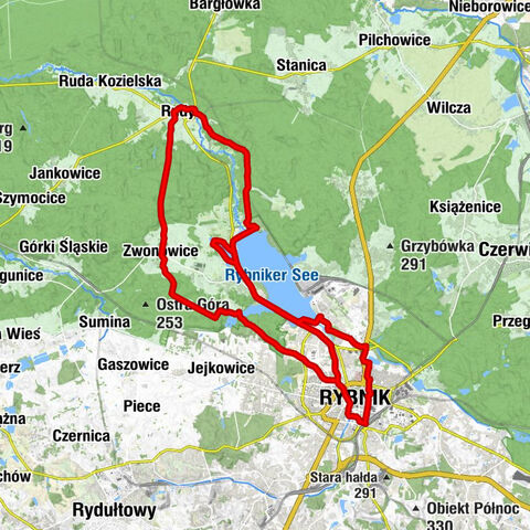 Rybnik - Bazylika Mniejsza pw. Świętego Antoniego - Kościół św. Marii Magdaleny - Kościół Ewangelicko‐Augsburski apostołów Piotra i Pawła