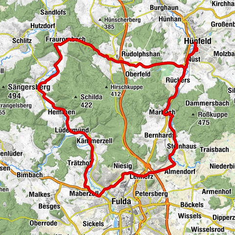 Hünfeld - Hundsküppel - Kirche Rückers - Evangelische Kirche