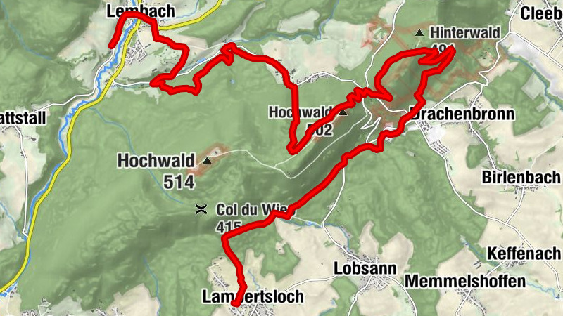 Circuit Alsace Moselle Lembach Lampertsloch