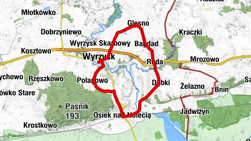 Wyrzysk - Kościół pw. św. Marcina - Polanowo - Wiernowo