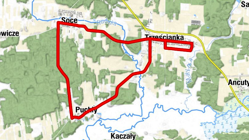 Puchły - Kaplica pw. Świętego Proroka Eliasza - Cerkiew pw. Świętego Michała Archanioła - Cerkiew pw. Opieki Matki Bożej