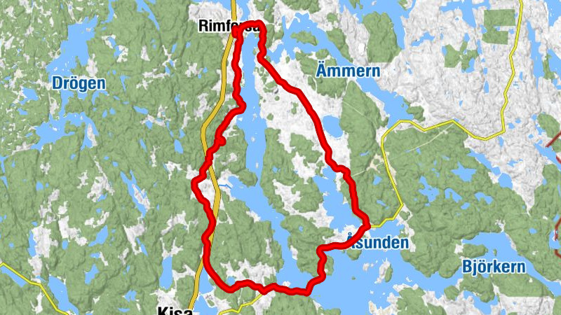 Rimforsa - Håkantorp - Krågedal