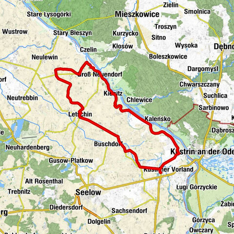 Gorgast - Golzow (Oderbruch) - Friedrichsaue - Zechin