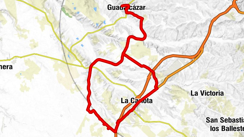 Guadalcázar - Barrio San Vicente - La Carlota - Estacada del Baldío