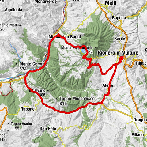 Rionero-Atella-Ripacandida - Rionero in Vulture - Atella - Ruvo del Monte