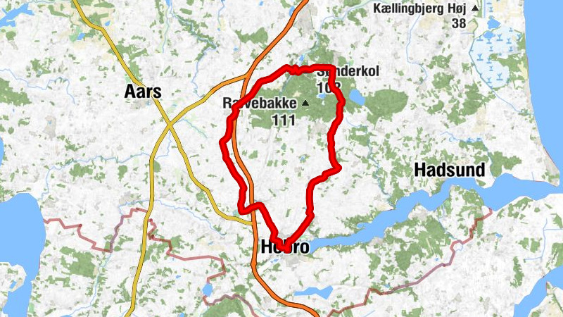 Hobro - Nørrekol - Kirkebakke - Aarestrup Kirke