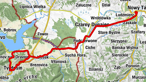 Nowy Targ - Karczma Hanka - Kostol sv. Anny - Kostol sv. Martina