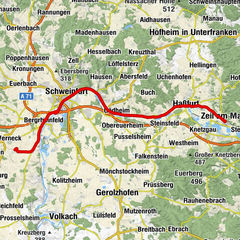 Waigolshausen - Zur Eisenbahn - St. Kilian - Ritterkapelle