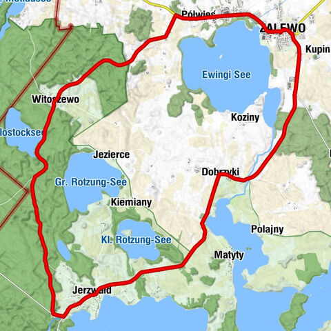 Zalewo - Półwieś - Witoszewo - Jerzwałd