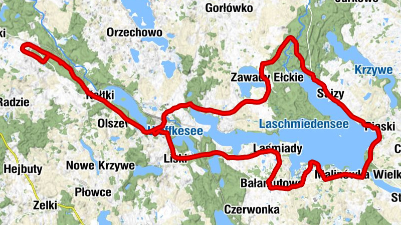 Wężówka - Kałtki - Olszewo - Stare Juchy