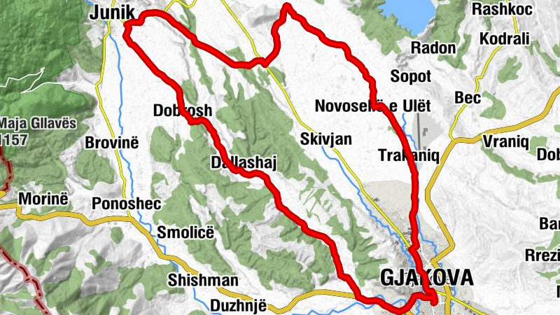 Lagjja e Kusarëve - Kisha katolike e Gjakovës - Kisha e famullisë së Novosellës - Xhamia e Qylit