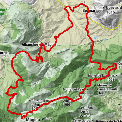 Bedmar - Collado del Valle - Puerto de la Herradura - cortijo