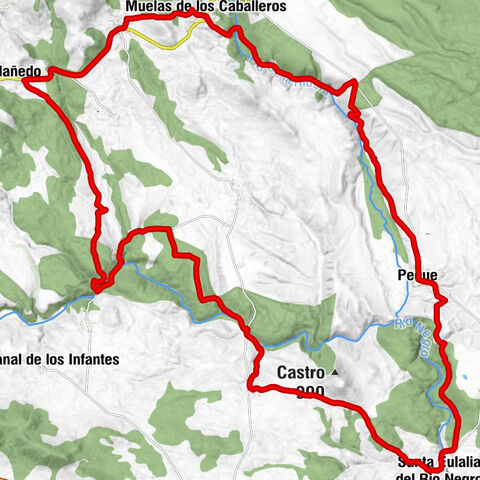 Muelas de los Caballeros - Peque - Santa Eulalia del Rio Negro - Santuario de la Peregrina