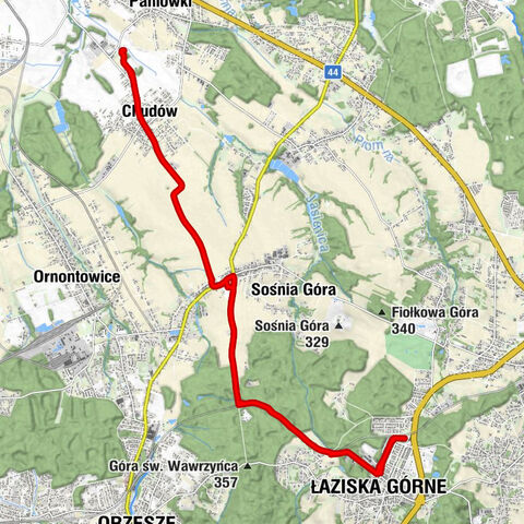 Osiedle Leśne - Osiedle Generała Ziętka - Łaziska Górne - Kościół pw. Świętego Mikołaja