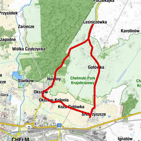 Srebrzyszcze - Koza Gotówka - Chełm - Kościół pw. Świętego Maksymiliana Kolbego