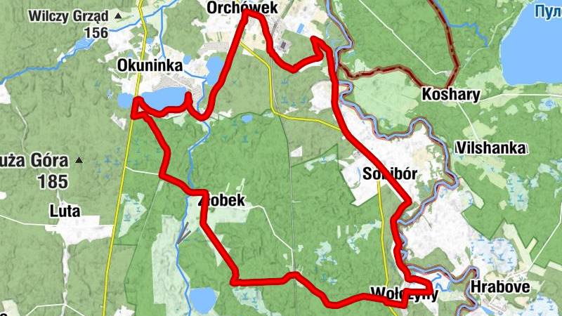 Mleczarskiego - Kolonia Żłobek - Żłobek Mały - Kaplica pw. Wniebowzięcia Matki Boskiej