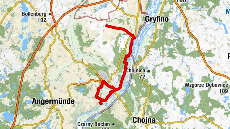 Beatenhof - Hohenreinkendorf - Gartz (Oder) - Schwedt