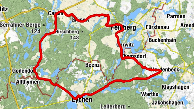 Ka 1 - Kirche Wokuhl - Galgenberg - Rosenberge