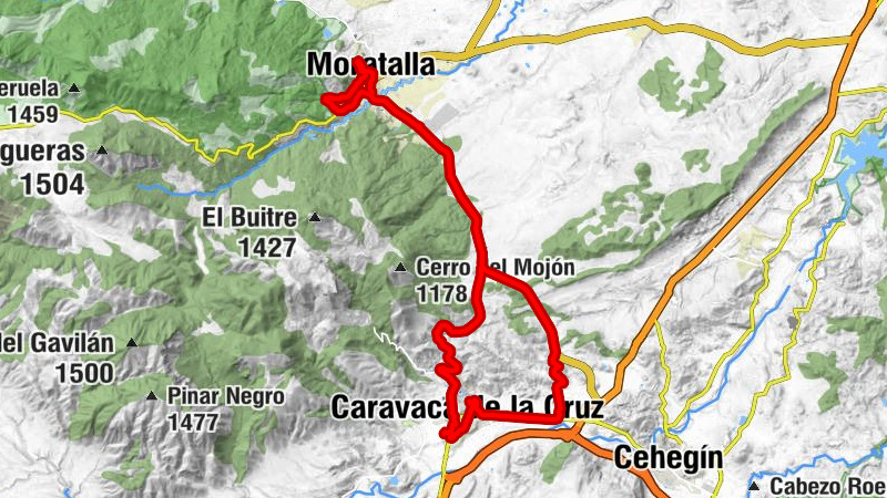 Caravaca de la Cruz - Moratalla - Canapé del Castillo - Monumento Caballos del Vino