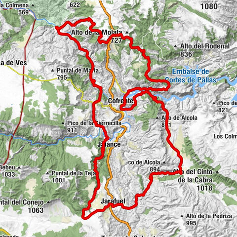 Cofrentes - Cueva de Santa Ana - Loma del Mojón - Casas del Río