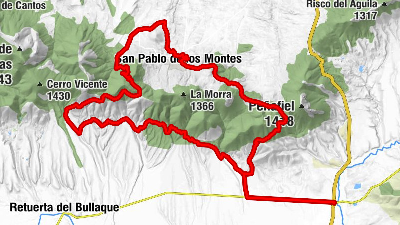 San Pablo de los Montes - Puerto del Lanchar - Puerto del Robledillo
