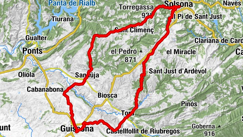 Guissona - Torregassa - Serrat de l'Ascensió - la Creu de Condomines