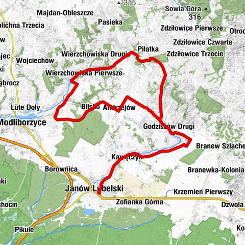 Janów Lubelski - Podkościele - Kaplica pw. Wspomożycielki Wiernych - Kościół pw. Matki Bożej Królowej Polski