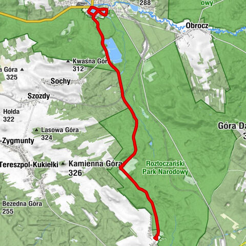 Gródź - Florianka - Karczma Młyn - Zwierzyniec