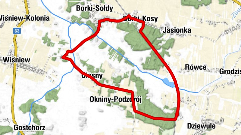 Dziewule - Okniny-Podzdrój - Kaplica dojazdowa