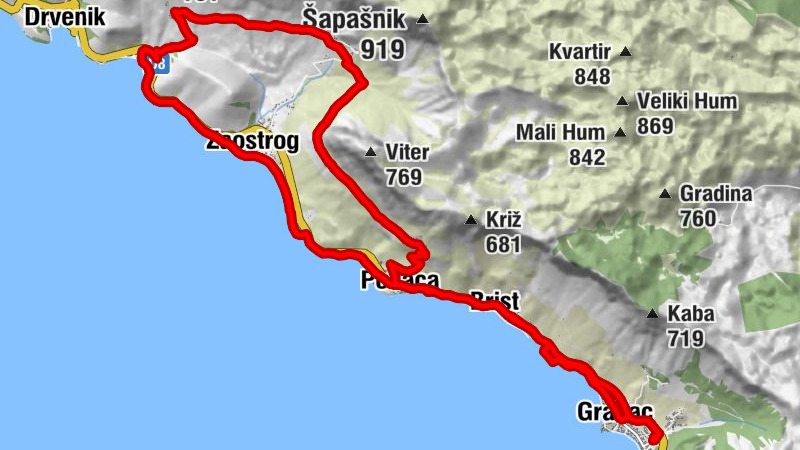 Gradac - Brist - Crkva Sv. Stjepana Prvomučenika (XVIII st.) - Kapelica Djevice Marije