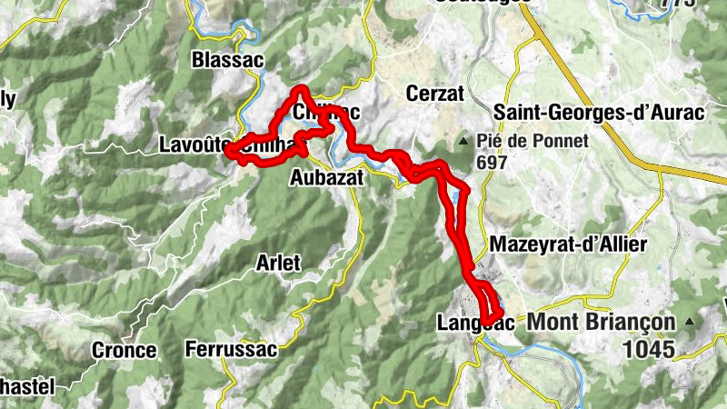 Lavoûte-Chilhac - Saint-Cirgues - Église Notre-Dame-de-l'Assomption - Restaurant du pêcheur