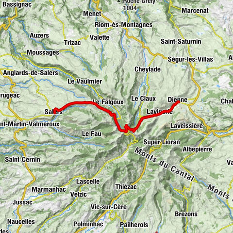 Épicerie de Dienne - Col d'Eylac - Col de Néronne - Chapelle Notre-Dame-de-Lorette