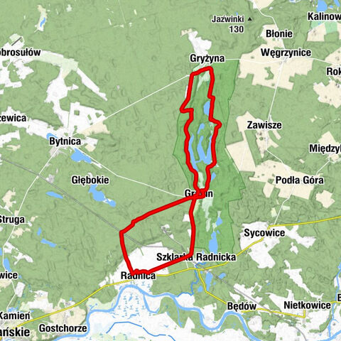 Radnica - Grabin - Gryżyna - Szklarka