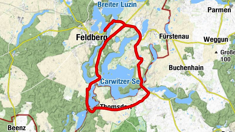 Feldberger Seenlandschaft - Dorfkirche Wittenhagen - Schwalbennest - Carwitzer Dorfkirche