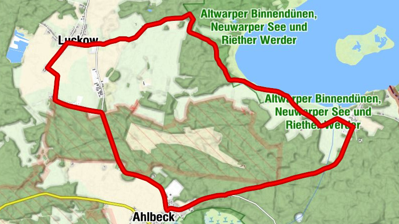 Christiansberg - Luckow - Kirche zu Luckow - Riether Stiege