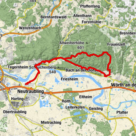 Barbing - Flurkreuz - Maria Schnee Kapelle - Wallfahrtskirche St. Salvator