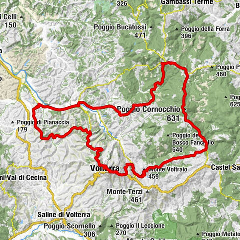 Sant'Agostino - Poggio Cornocchio - Poggio Porrione - Volterra