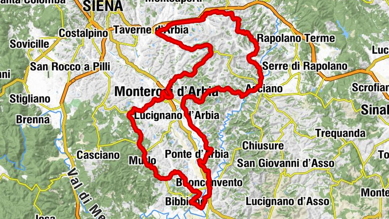 Buonconvento - Poggio Montecercone - Poggirossi