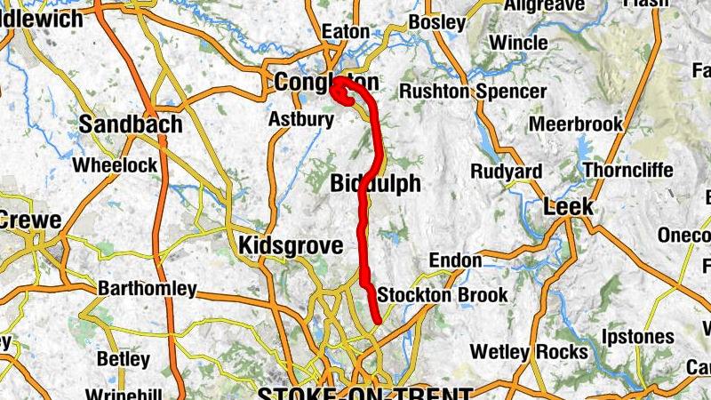 Congleton - Biddulph - Newcastle-under-Lyme