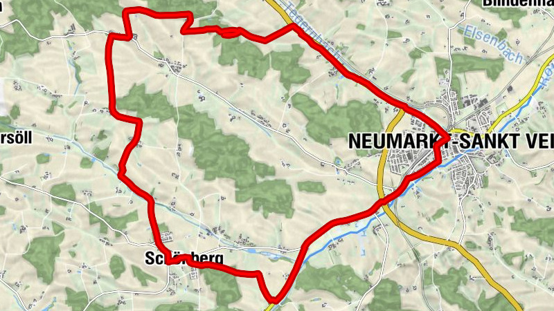 Neumarkt St Veit - Steinernes Brünnl - Sankt Michael - St. Georg