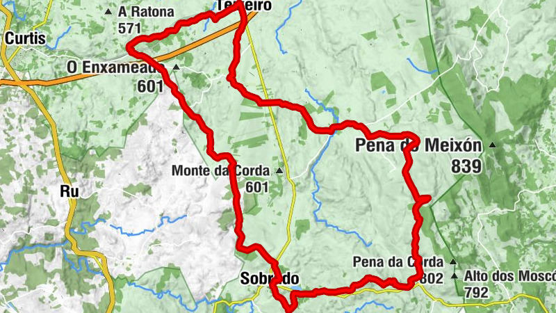 Teixeiro - Monte da Nabeira - As Zancas - Santaia