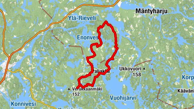 Nurmaa - Vanhakorpi - Pökölä - Paljakka