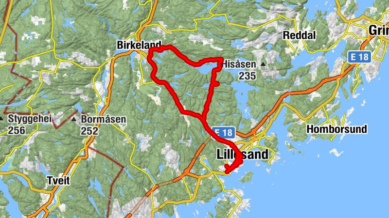 Engekjerr - Furulia - Solfjell - Lillesand