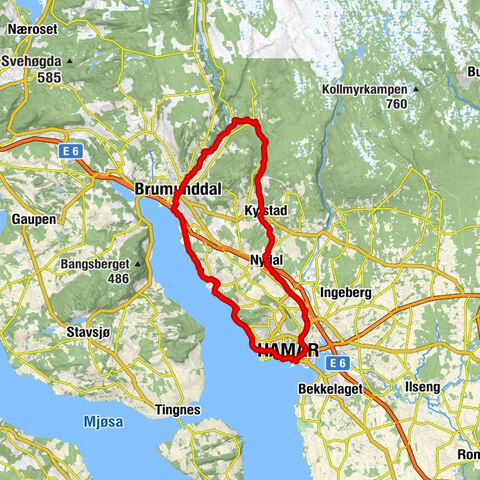 Hamar - Nydal - Brumunddal