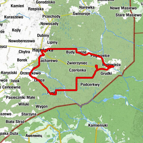 Białowieża - Pogorzelce - Hajnówka - Kościół pw. Podwyższenia Krzyża Świętego